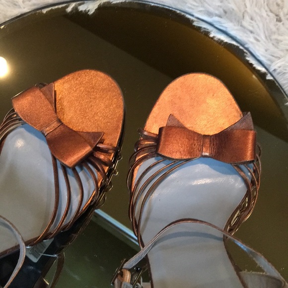 BCBG Antique Gold Heels - Picture 4 of 5